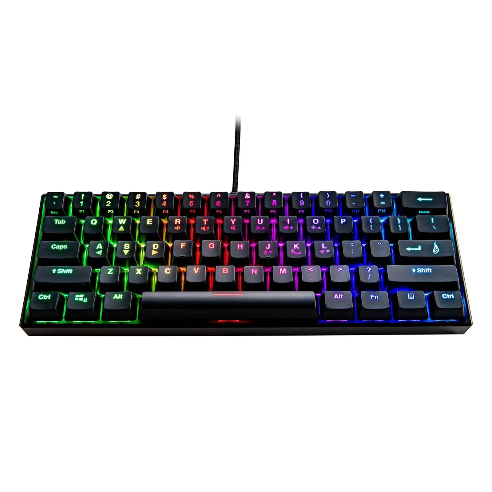 Keyboard SureFire Kingpin M1, with cable 1.8 m, gaming, metal, USB Type-A, 61 buttons