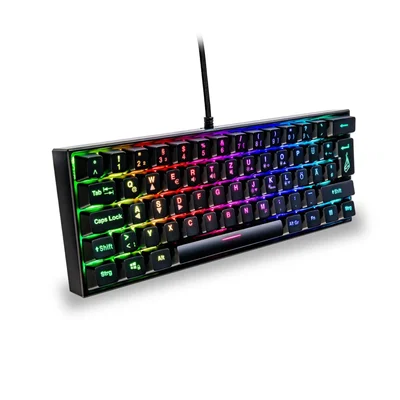 Keyboard SureFire Kingpin M1, with cable 1.8 m, gaming, metal, USB Type-A, 61 buttons