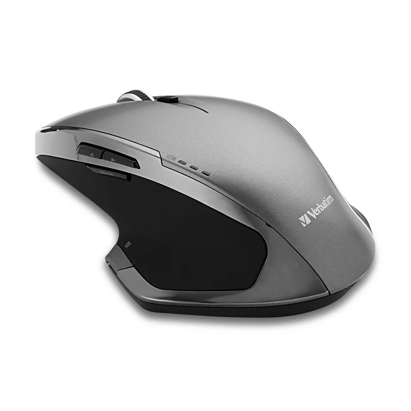 Mouse Verbatim Blue Led, ergonomic, wireless, 8 buttons, USB