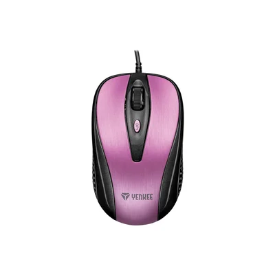 Mouse Yenkee 1025PK, optical, USB, 2400 dpi, with cable, pink