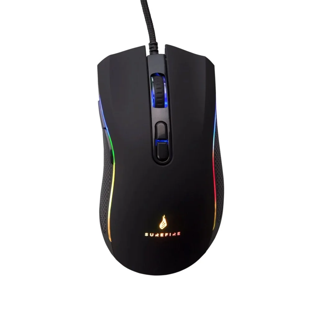 Mouse SureFire Hawk Claw, gaming, with cable, 7 buttons, RGB, USB