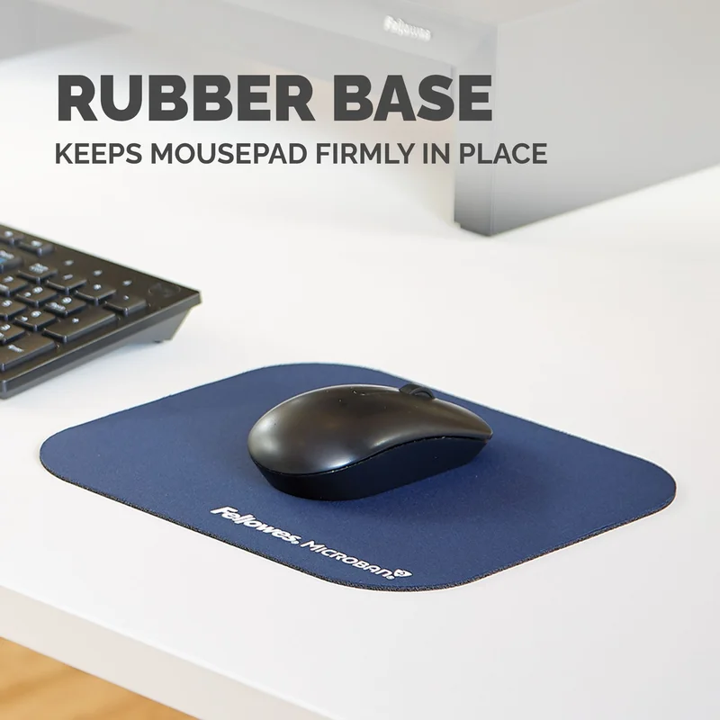 Mouse pad Fellowes Microban, antibacterial, 2mm, blue