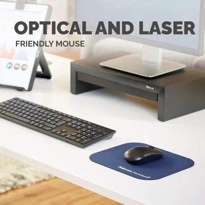 Mouse pad Fellowes Microban, antibacterial, 2mm, blue