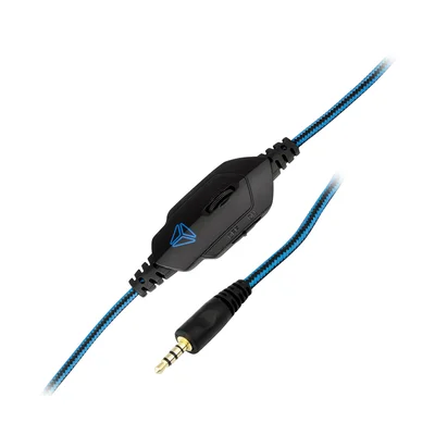 Headphones Yenkee 3005 Guerrilla, gaming, 3.5 mm jack, 108 dB, 2.1 m cable, black-blue