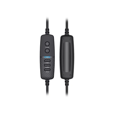Headphones Yenkee 3035 Shadow, gaming, USB, 112 dB, 2.4 m cable, black