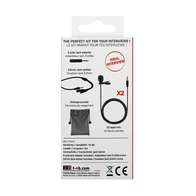 Set microphones TNB Influence, 3.5 mm jack, 2 numbers