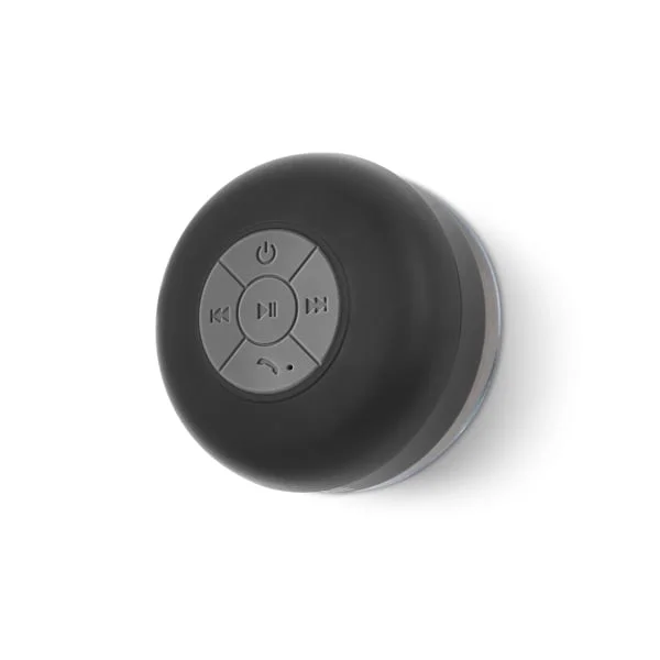 Hi!dea Speaker, wireless, portable, waterproof, 3 W, Bluetooth, black