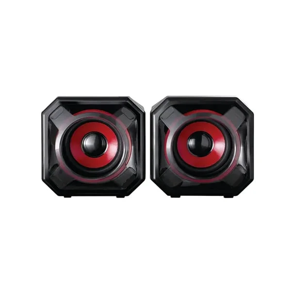 Speakers SureFire Gator Eye, gaming, 70 dB, 80 - 20000 Hz, 5 W, red