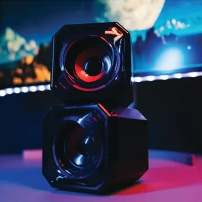 Speakers SureFire Gator Eye, gaming, 70 dB, 80 - 20000 Hz, 5 W, red