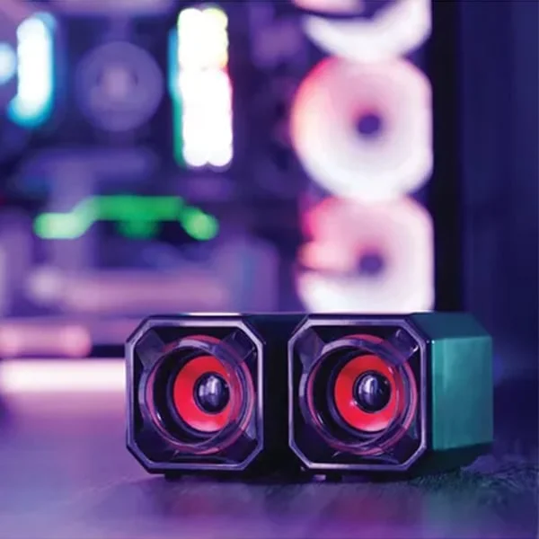 Speakers SureFire Gator Eye, gaming, 70 dB, 80 - 20000 Hz, 5 W, red