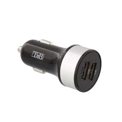 Зарядно устройство TNB, за автомобилна запалка, двойно, 4.8 Ah, USB