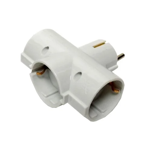 Power strip for contact ZD01/03/3, 3 sockets, Schuko, without cable, maximum current 16 A
