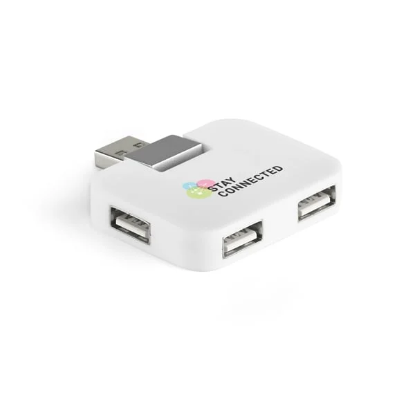 Hi!dea USB hub, 4 ports, white