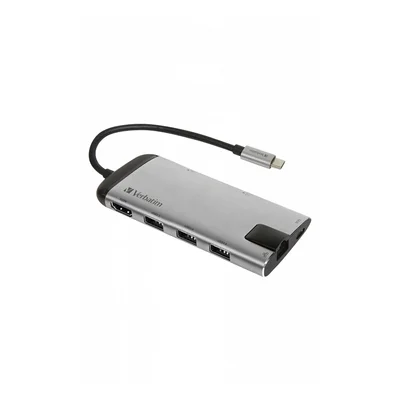 Verbatim USB HUB, 6 PORTS, USB-C, USB 3.1, HDMI, RJ45, SDHC