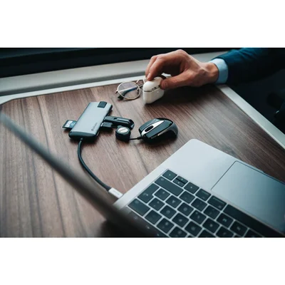 Verbatim USB HUB, 6 PORTS, USB-C, USB 3.1, HDMI, RJ45, SDHC