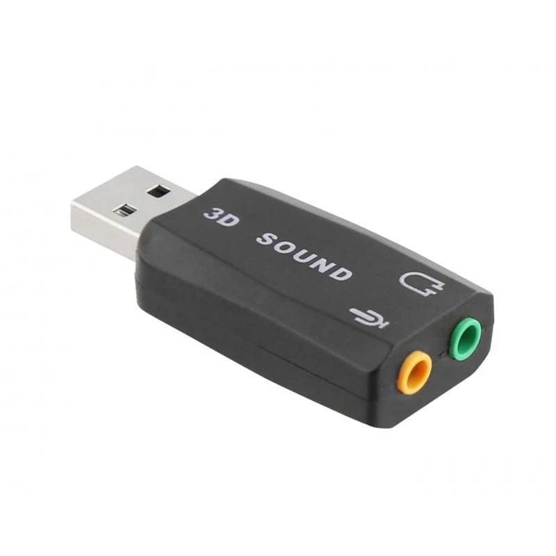 Adapter TNB, USB to dual 3.5 mm jack