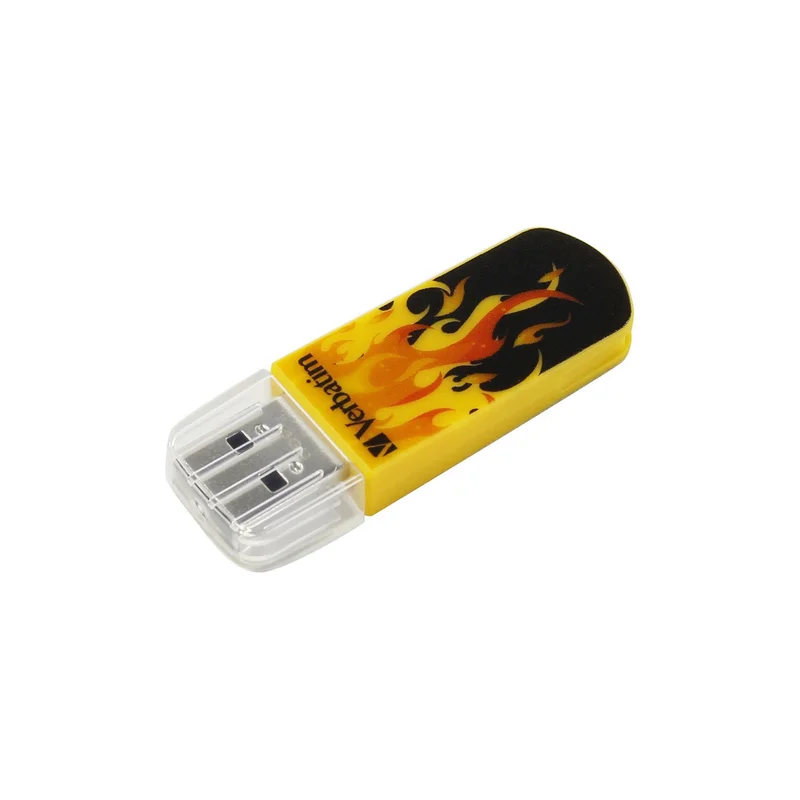 USB флаш памет Verbatim Mini Elements, USB 2.0, 16 GB, огън