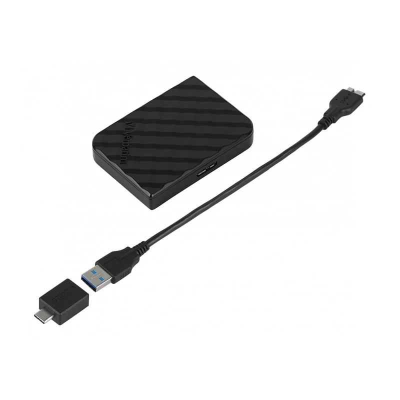 External SSD Hard Drive Verbatim Store 'n' Go Mini, 512 GB, Black