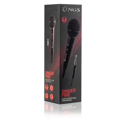Микрофон NGS Singer Fire, 6.3 mm жак