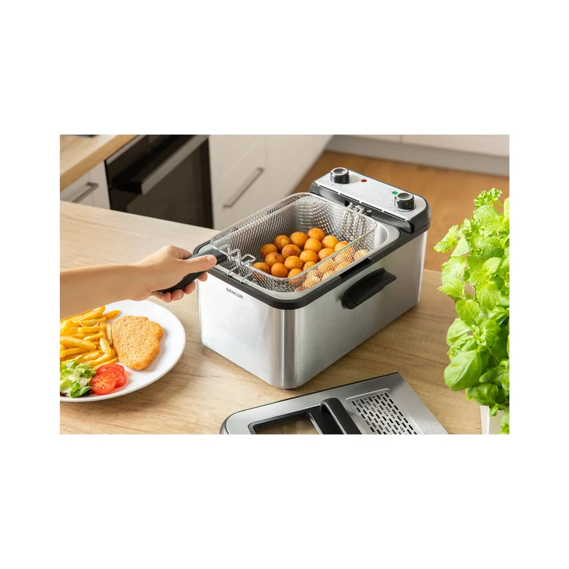 Deep fryer Sencor SFR 7200SS, 2200 W, silver