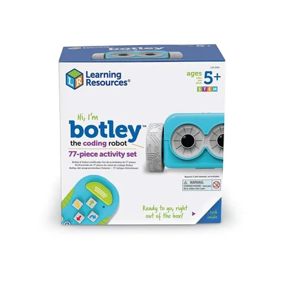 Робот за програмиране Learning Resources Botley, със 77 принадлежности, 1 сензор, батерии AAA
