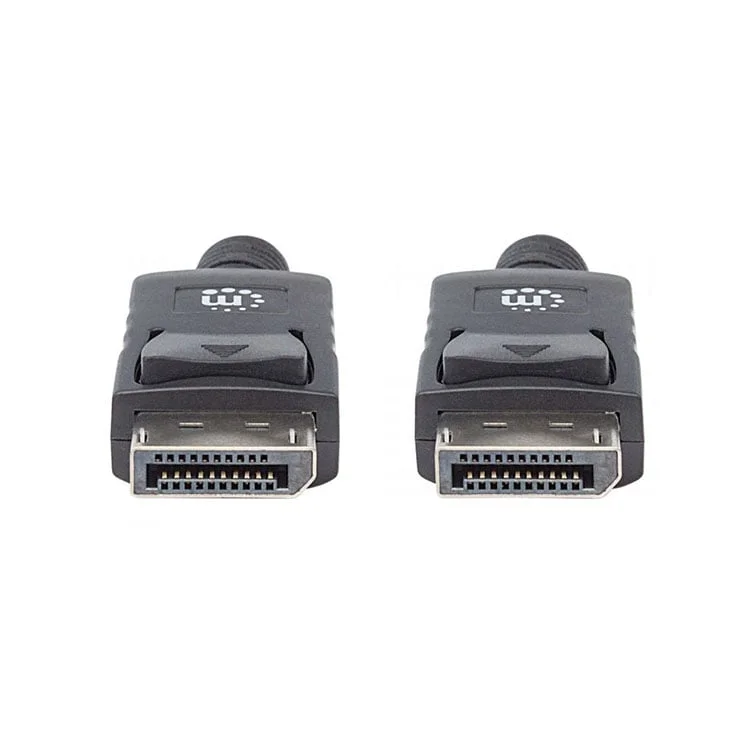 Cable Manhattan DisplayPort Male/DisplayPort Male, 2 m, black