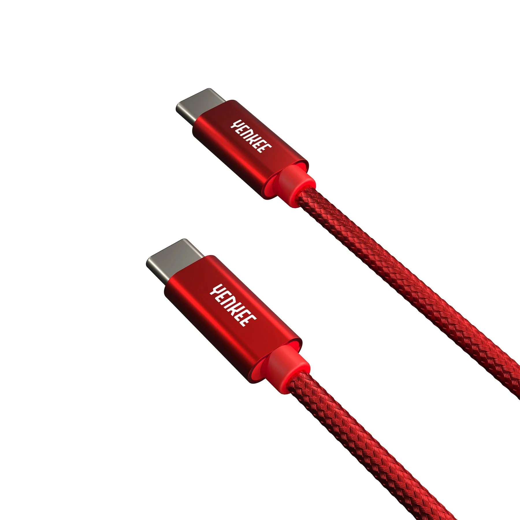 Cable Yenkee USB Type-C to USB Type-C, 1 m, red