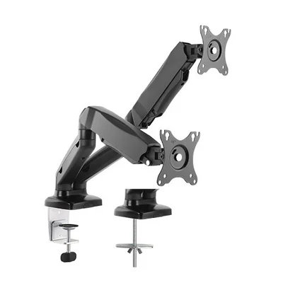 Стойка за 2 монитора Lumi LDT13-C024, 17'' - 32'', максимално тегло 6.5 kg, черна