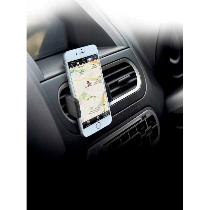 Holder for phone for car TNB, universal, with grip for air conditioner
