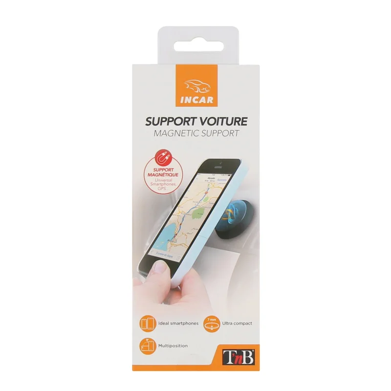 Holder for phone for car TNB, magnetic, with adhesive