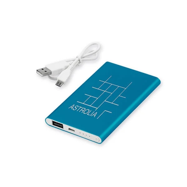 Power Bank Flatfour, 4000 mAh, blue