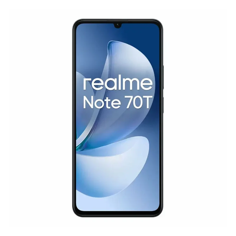 Smartphone Realme Note 70T, Dual SIM, 128 GB, 4 GB RAM, 13 MP camera, 6000 mAh, 6.74", black