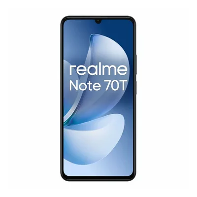 Smartphone Realme Note 70T, Dual SIM, 128 GB, 4 GB RAM, 13 MP camera, 6000 mAh, 6.74", black