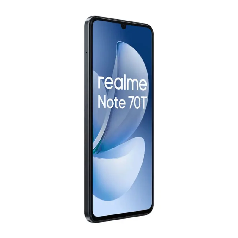 Smartphone Realme Note 70T, Dual SIM, 128 GB, 4 GB RAM, 13 MP camera, 6000 mAh, 6.74", black