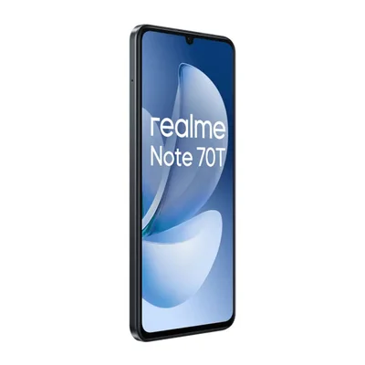 Smartphone Realme Note 70T, Dual SIM, 128 GB, 4 GB RAM, 13 MP camera, 6000 mAh, 6.74", black