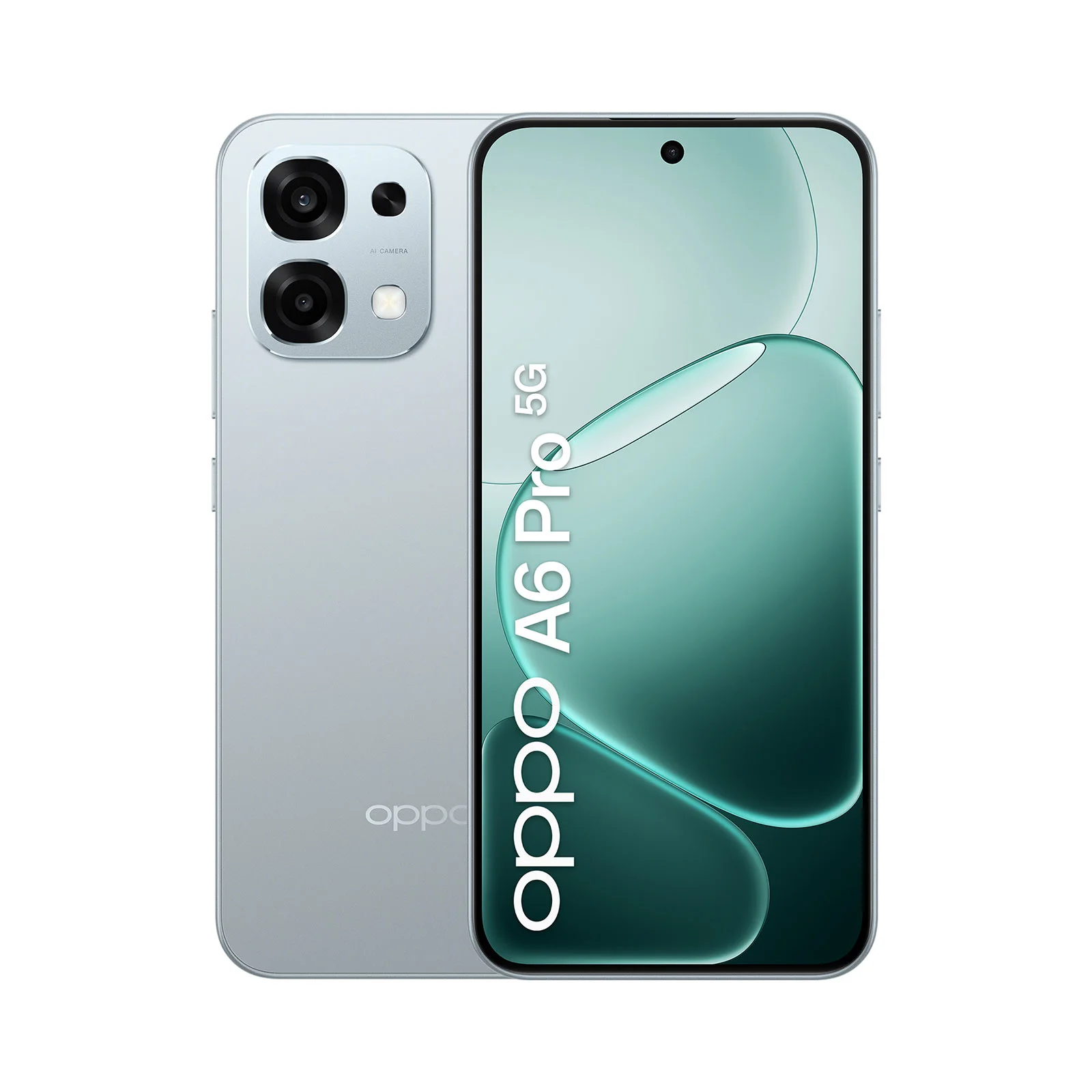 Smartphone Oppo A6 Pro, 5G, 256 GB, 8 GB RAM, 50 MP camera, 6500 mAh, 6.57'', titanium