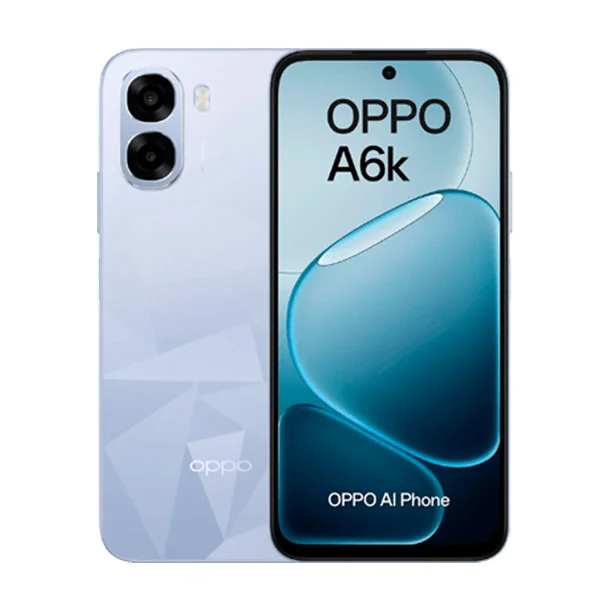 Smartphone Oppo A6K, 4G, 256 GB, 4 GB RAM, 50 MP camera, 6.75'', light blue
