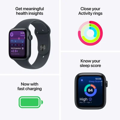 Apple Watch SE smartwatch, 1.78'', 44 mm, S/M, white