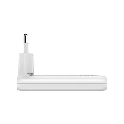 Зарядно устройство Verbatim Fold'n'Go, GaN, 65 W, бяло