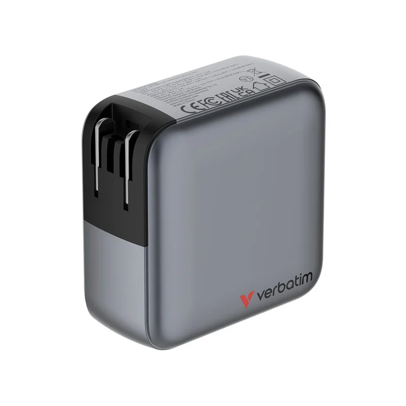 Зарядно устройство Verbatim Mini, GaN, 140 W