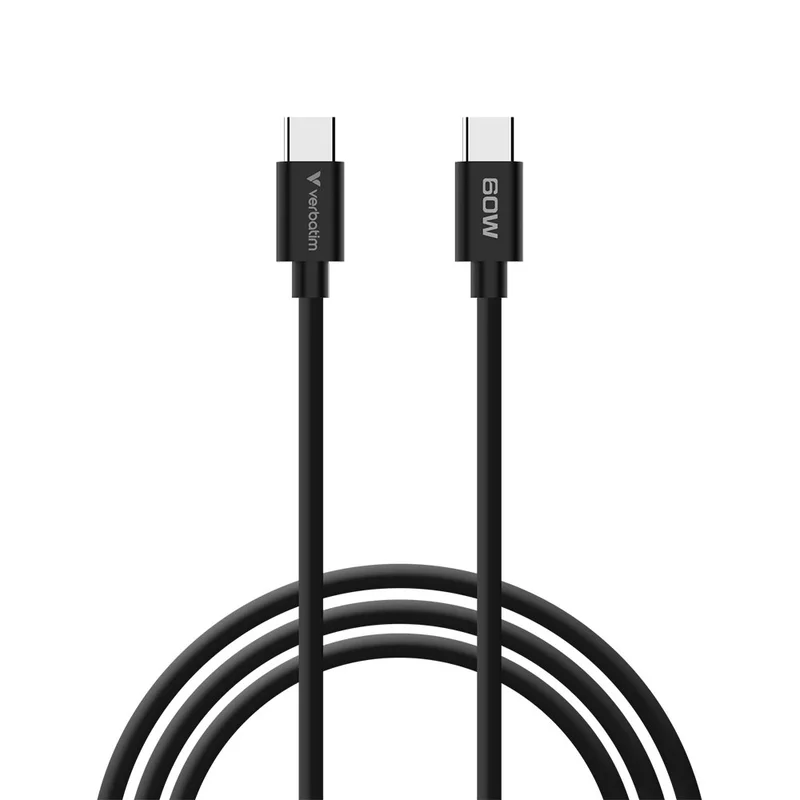 Зарядно устройство Verbatim Mini, GaN, 65 W, сиво