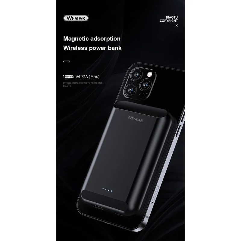 External battery Wesdar S293, 5000 mAh, black