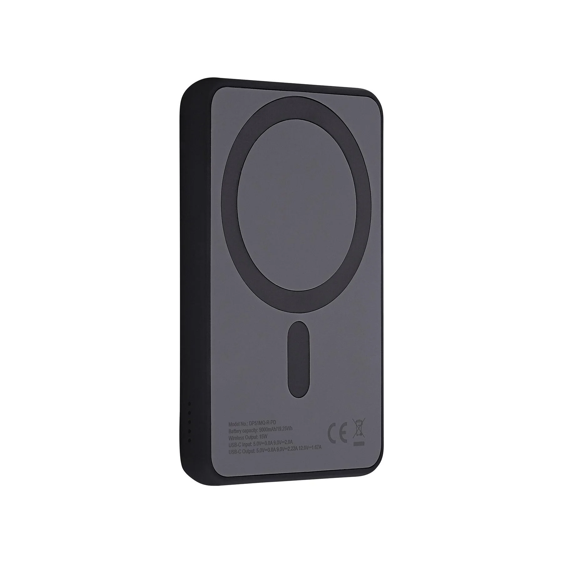 External battery TNB Magsafe, 5000 mAh, 20 W, USB Type-C, black