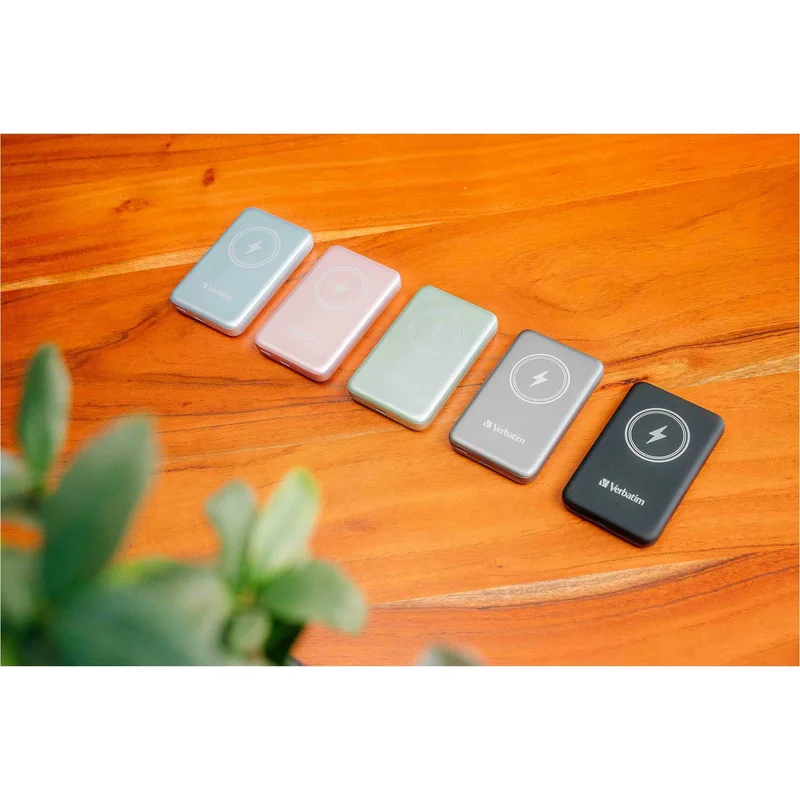 External battery Verbatim Charge 'n' Go, magnetic, 10000 mAh, USB Type-C, blue