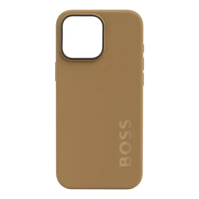 Hugo Boss Phone case, for iPhone 16 Pro Max, caramel