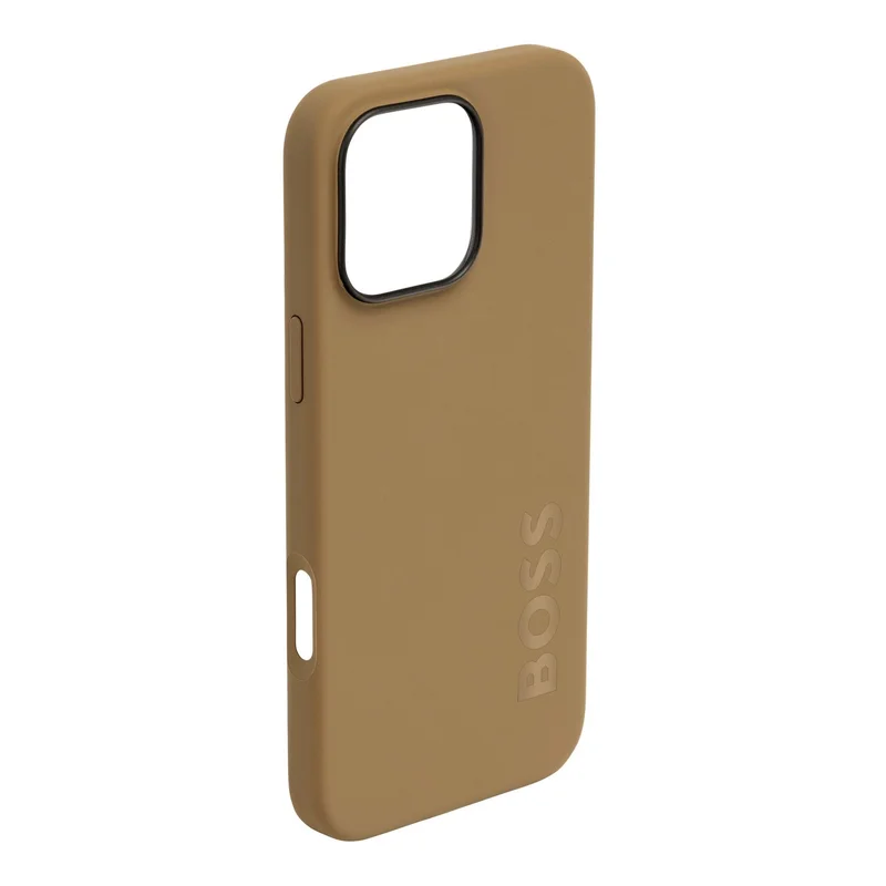 Hugo Boss Phone case, for iPhone 16 Pro Max, caramel
