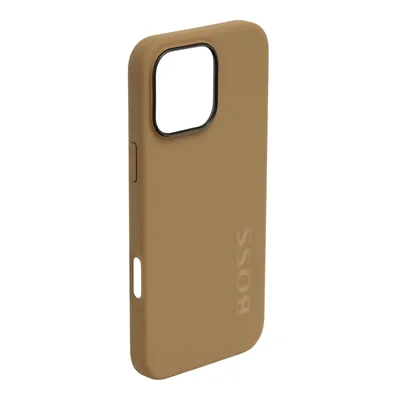 Hugo Boss Phone case, for iPhone 16 Pro Max, caramel