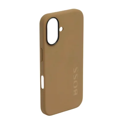 Hugo Boss Калъф за телефон, за iPhone 16, карамел