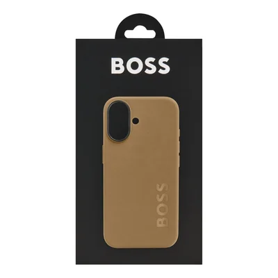 Hugo Boss Калъф за телефон, за iPhone 16, карамел