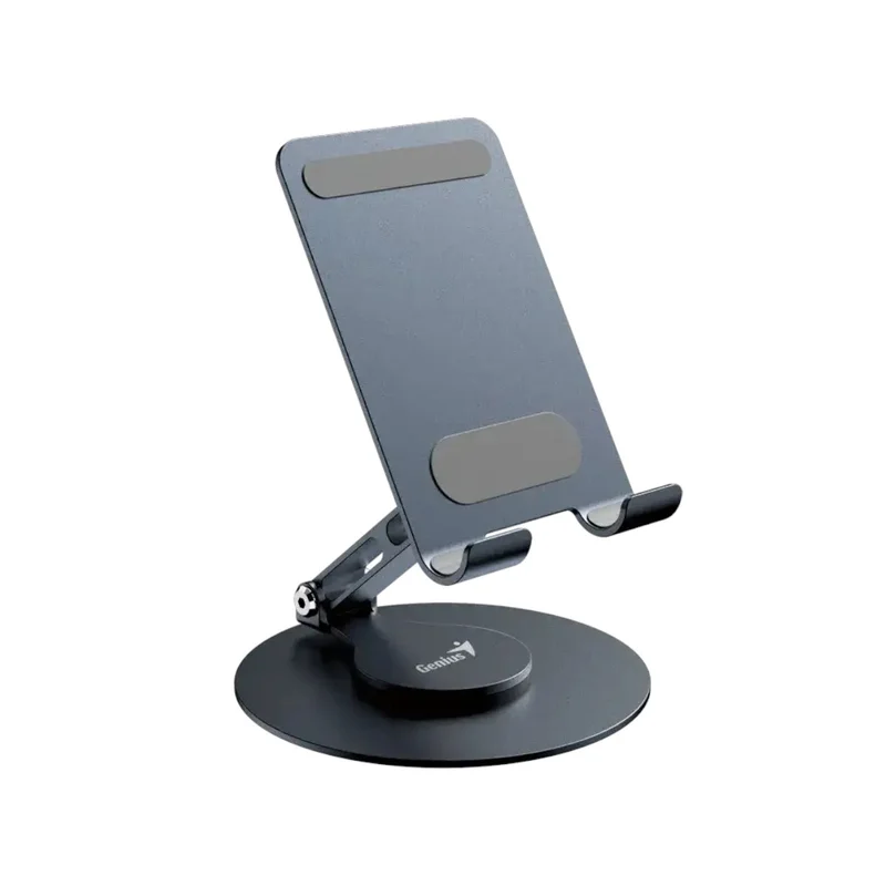 Stand for phone Genius G-Stand M100, aluminum, minimum diagonal 4'', gray